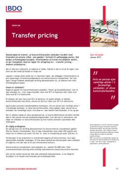 Transfer pricing