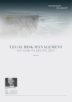 Legal risk management