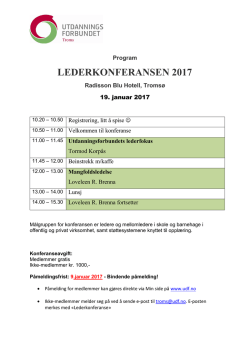 Program for konferansen
