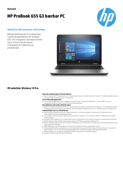 HP ProBook 655 G3 bærbar PC