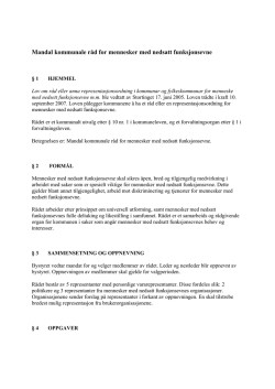 vedlegg 2: retningslinjer for rådet vedtatt 2008