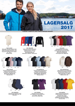 LAGERSALG 2017