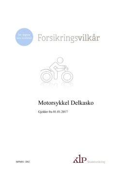 Motorsykkel Delkasko