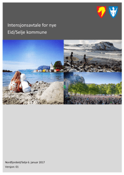 Intensjonsavtale for nye Eid/Selje kommune