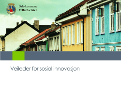 Veileder for sosial innovasjon