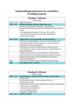 Program for konferansen