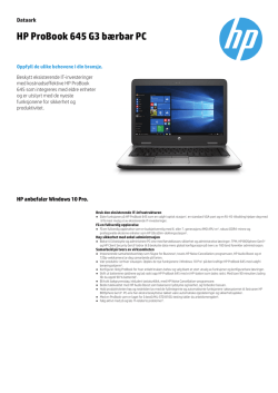 HP ProBook 645 G3 bærbar PC