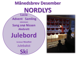 NORDLYS Julebord - Trondheim kommune