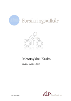 Motorsykkel Kasko