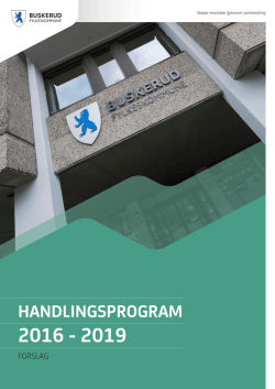 handlingsprogram 2016 - 2019