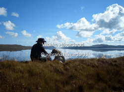 Fiske og rakfiskproduksjon - Fylkesdelplan Hardangervidda