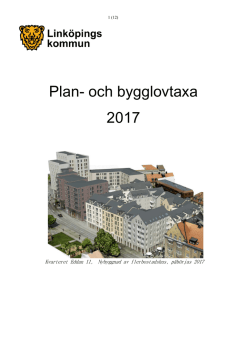 Plan- och bygglovtaxa 2017