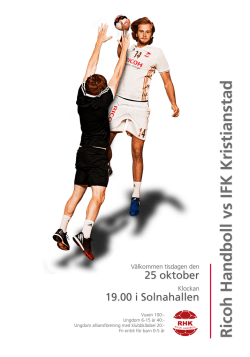 25 oktober Affisch_Ricoh_vs_IFK_Kristianstad_25okt_UTSKRIFT