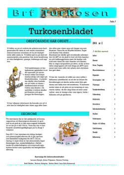 Turkosenbladet 2 2016