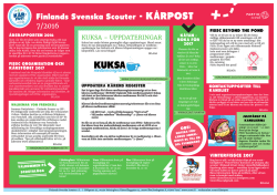 Finlands Svenska Scouter - KÅRPOST