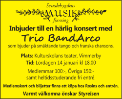 Trio BandArco - Tidningens Annonser