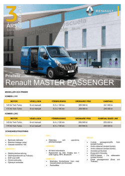 Renault MASTER PASSENGER