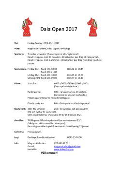 Dala Open 2017