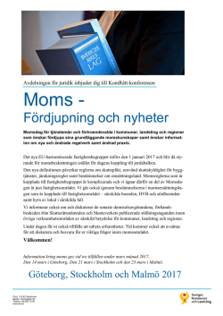 Moms - Sveriges Kommuner och Landsting
