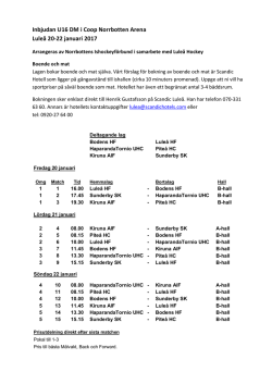U16 DM Slutspel - Norrbottens Ishockeyförbund