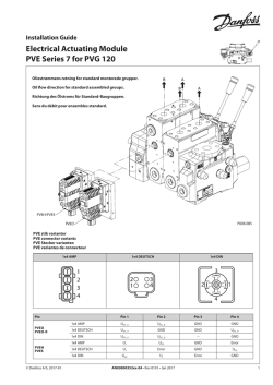 PVE Series 7 for PVG 120 Electrical Actuating Module