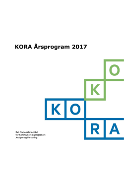 KORA Årsprogram 2017