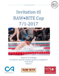Invitation til RAW•BITE Cup 7/1-2017