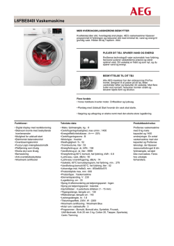 L6FBE840I Vaskemaskine