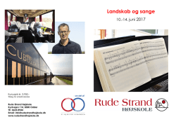 Landskab og sange - Rude Strand Højskole