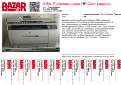 3 Stk. Farblaserdrucker HP Color LaserJet 2840 AIO