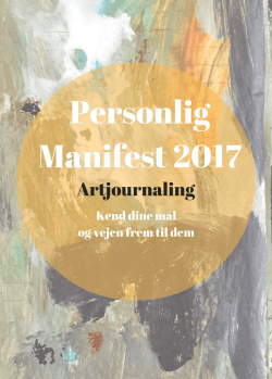 Personlig Manifest 2017