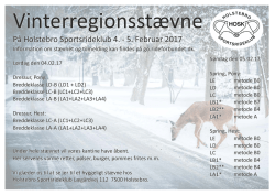 Holstebro Sportsrideklubs D-stævne d. 4.