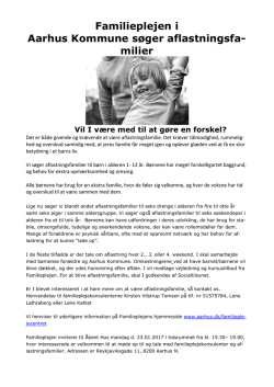 Søger godkendte aflastningsfamilier (pdf 253 KB)
