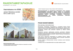 rakentamistapaohje - Tampereen kaupunki