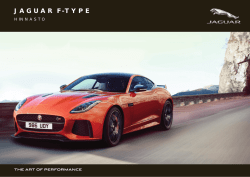 PDF -hinnasto Jaguar F-TYPE