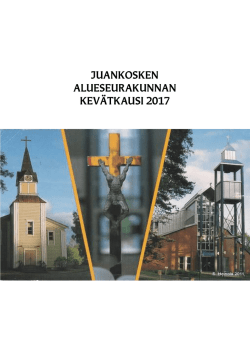 kevätesitteestä - Kuopion seurakunnat