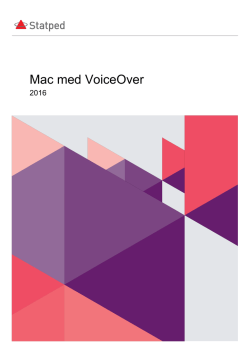 Mac med VoiceOver