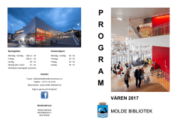 Foreløpig program vår 2017 i utskriftsformat