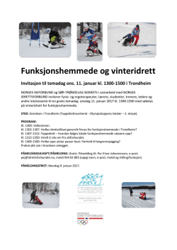 Informasjon - Norges Skiforbund