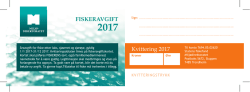 FISKERAVGIFT Kvittering 2017