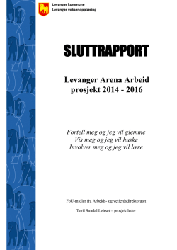 Sluttrapport for prosjekt Levanger Arena Arbeid