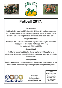 Fotball 2017 - Minskole.no