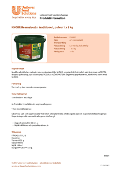KNORR Bearnaisesås, traditionell, pulver 1 x 3 kg