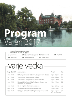 Stadsbibliotekets WEBB VUXEN Våren2017