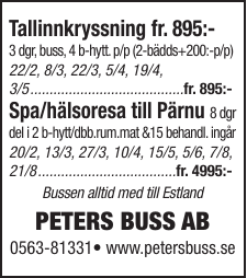PETERS BUSS AB