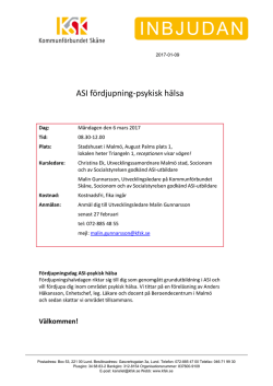inbjudan - Kommunförbundet Skåne