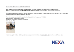 Test av dimbar LED E:27 sockel / Dekoration (Filament) Nexa har