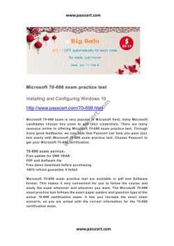Microsoft 70-698 exam practice test