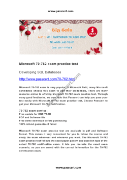 Microsoft 70-762 exam practice test