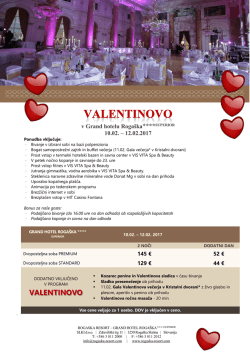 valentinovo - Grand Hotel Rogaška